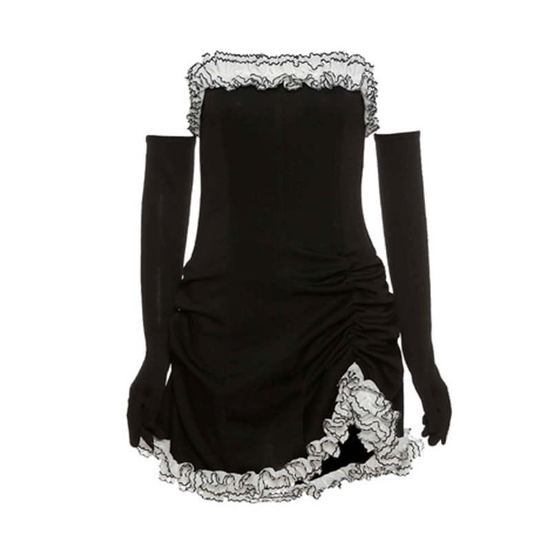 Second Life Marketplace - FINESMITH Celine mesh dress & jewelry black