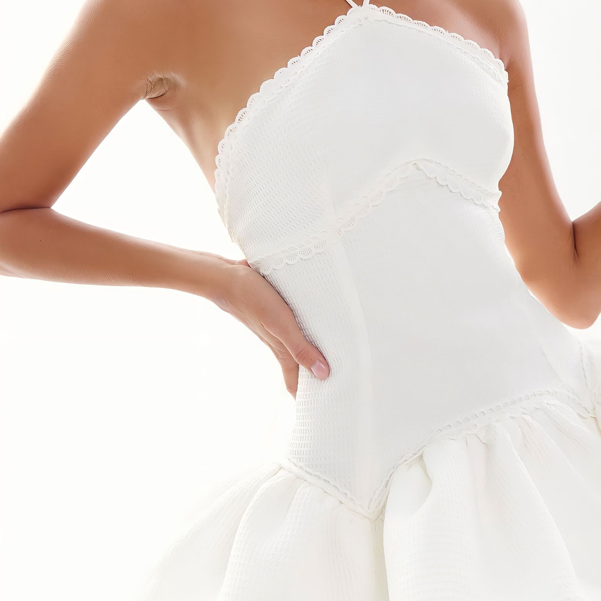 Estelle - White Fairytale Dress - Maison Femalien
